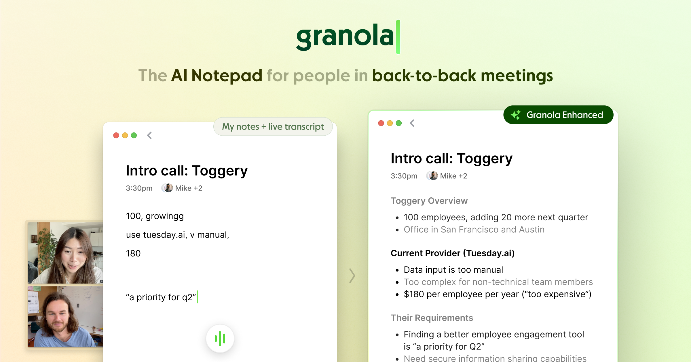 Granola — The AI notepad for people in back-to-back meetings | Granola review